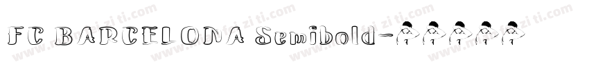 FC BARCELONA Semibold字体转换
